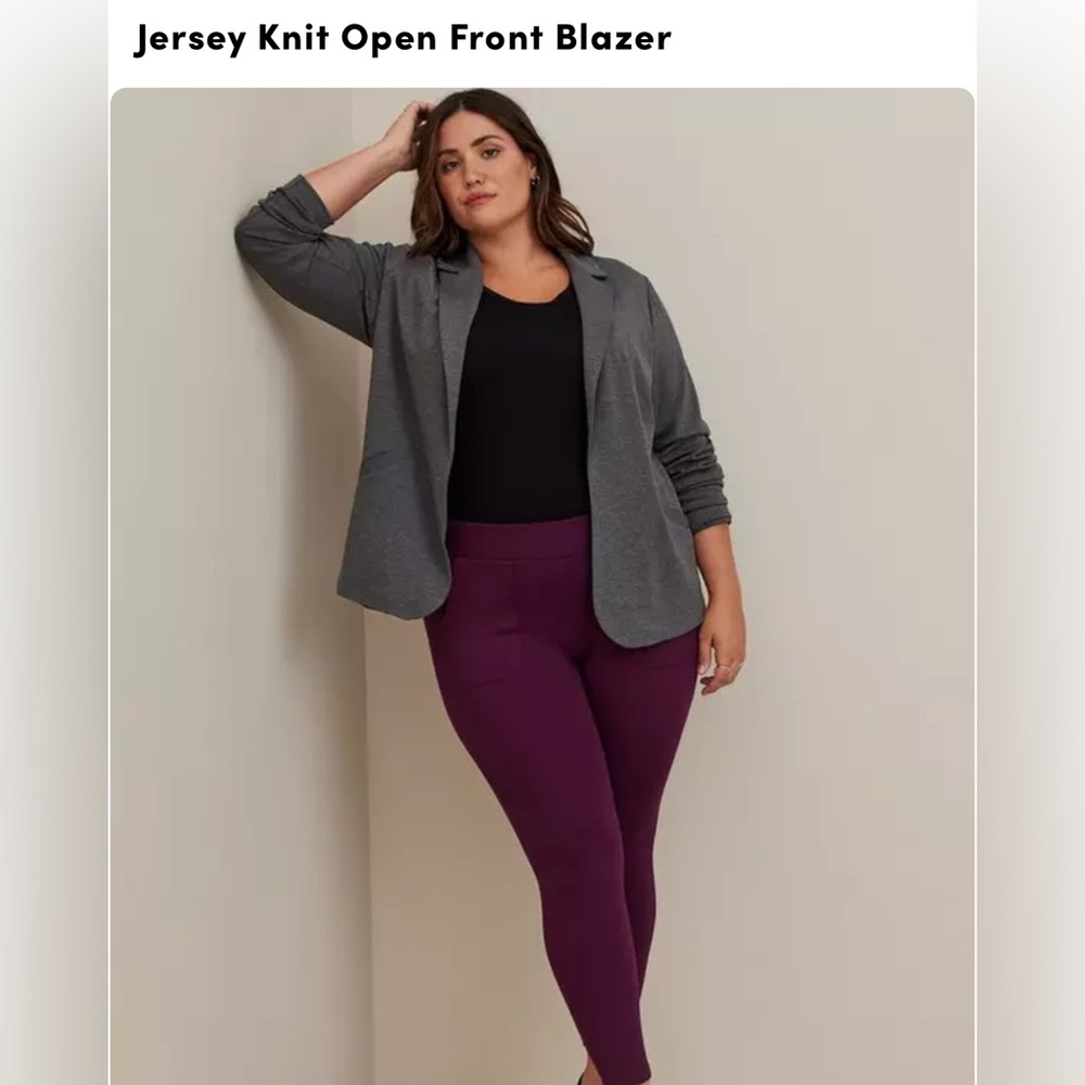 torrid Jersey Open Front Blazer size 3